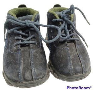 WEEBOX SUEDE BOOTIES, SIZE 4, BLUE